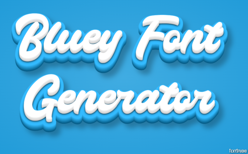 Bluey Font Generator Tekst Effect