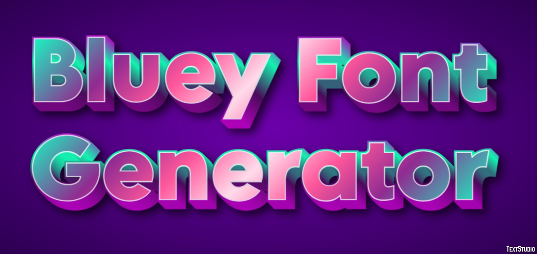 Bluey Font Generator Tekst Effect