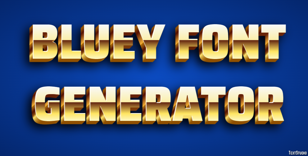 Bluey Font Generator テキスト効果