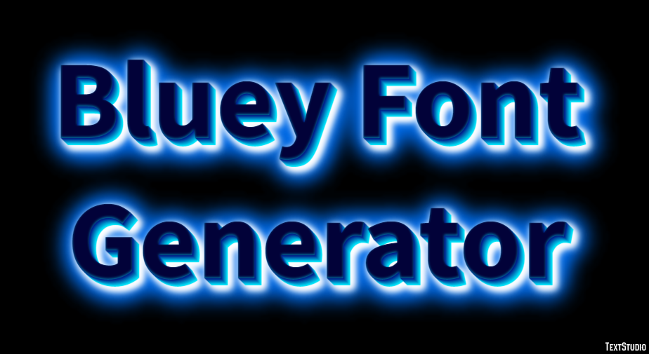 Bluey Font Generator Tekst Effect