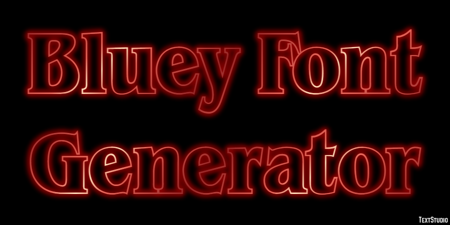Bluey Font Generator Tekst Effect