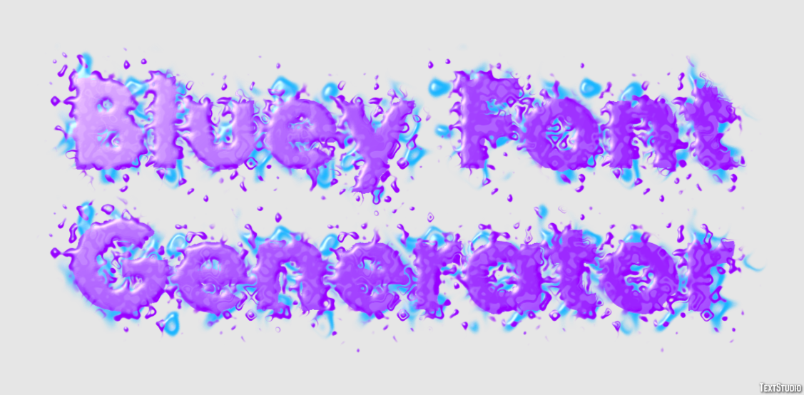 Bluey Font Generator テキスト効果
