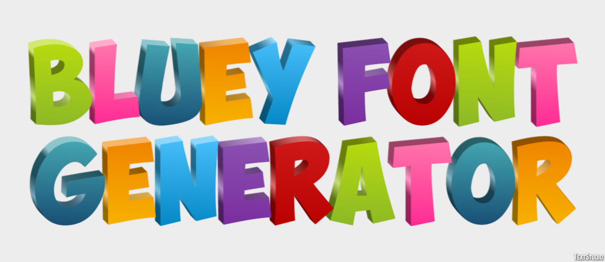 Bluey Font Generator Tekst Effect
