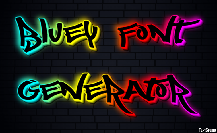 Bluey Font Generator テキスト効果