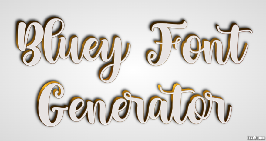 Bluey Font Generator テキスト効果