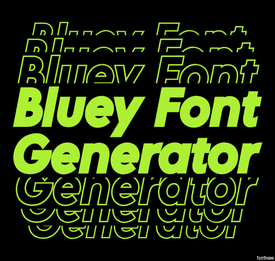 Bluey Font Generator テキスト効果