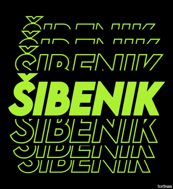 Šibenik Efekt tekstowy