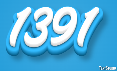 1391 Text Effect
