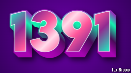 1391 Text effect
