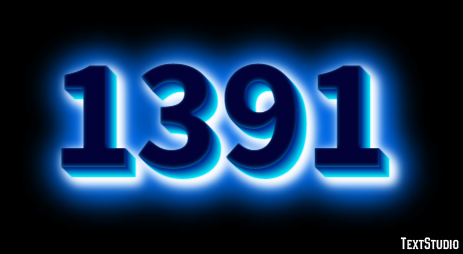 1391 Text effect