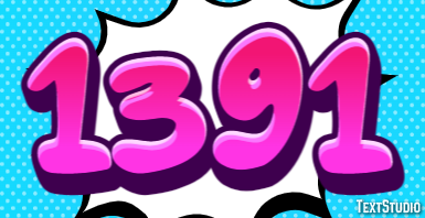 1391 Text effect