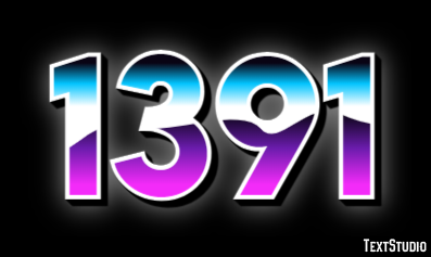 1391 Text effect