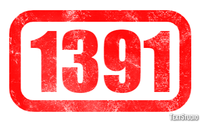 1391 Text effect