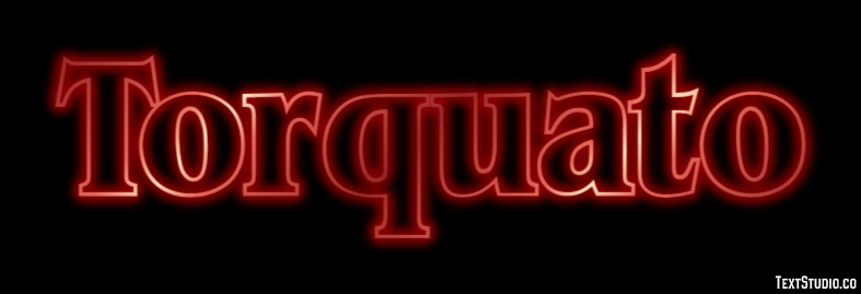 Torquato Effetto testo