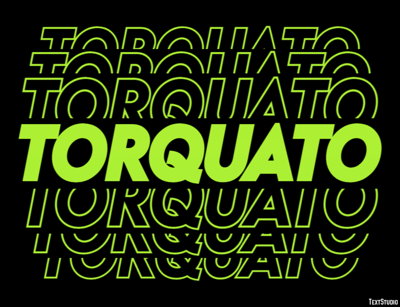 Torquato Effetto testo