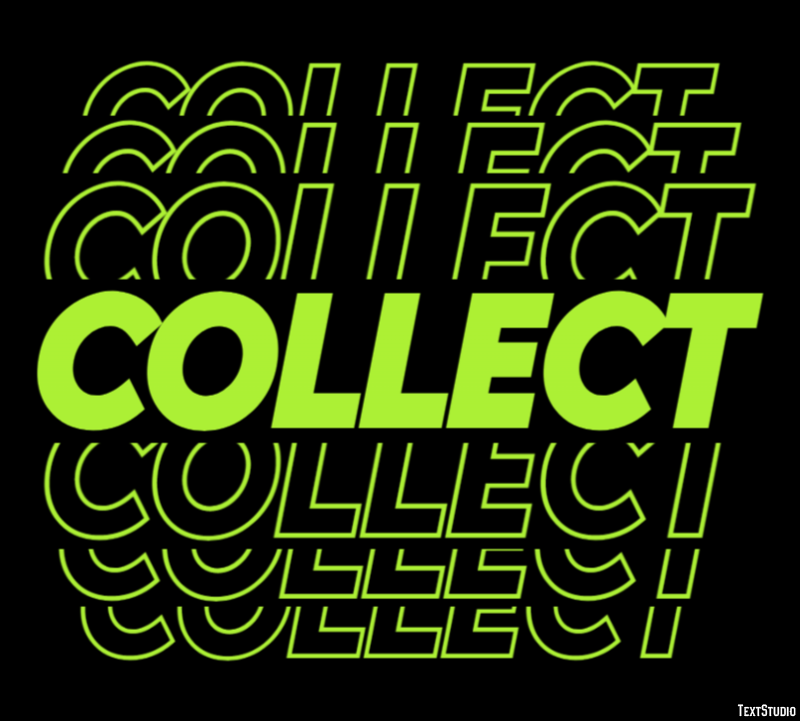 Collect Efekt tekstowy
