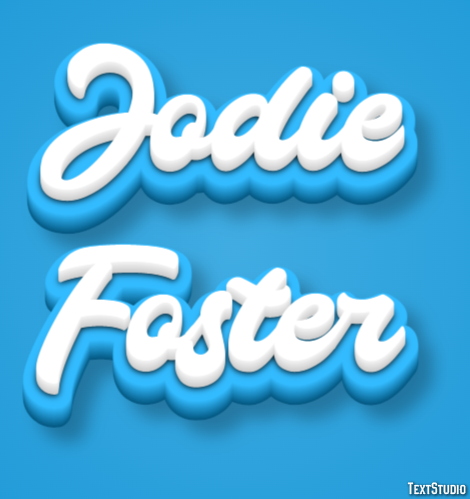 Jodie Foster Effetto testo