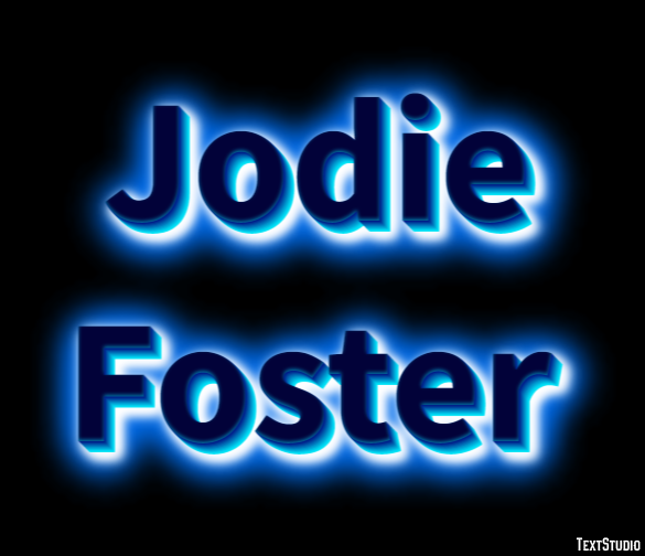 Jodie Foster Effetto testo