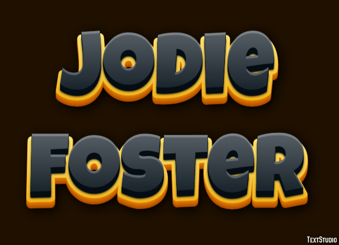 Jodie Foster Texteffekt