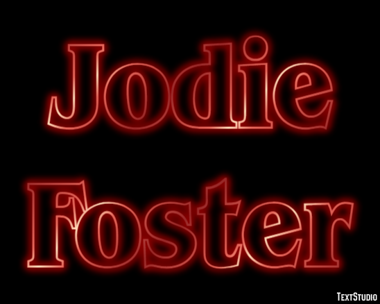 Jodie Foster Efecto de Texto