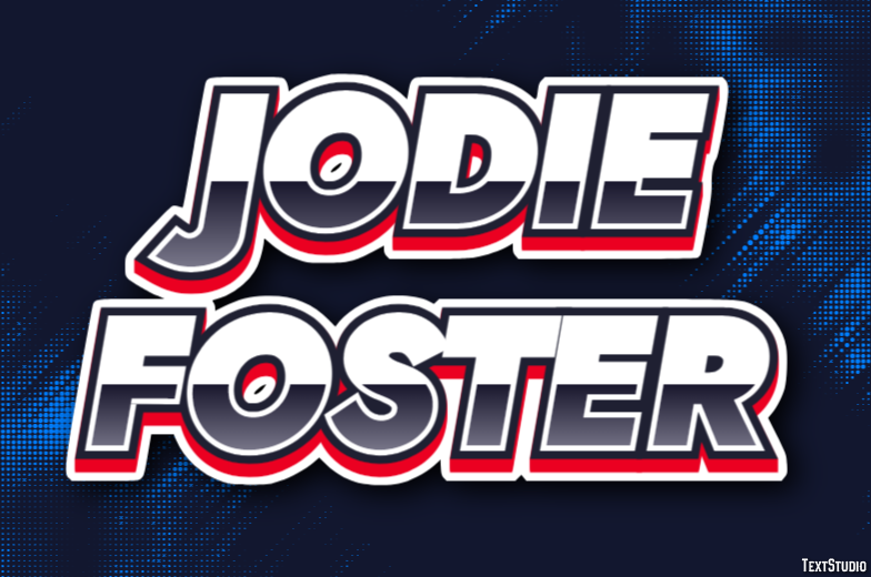 Jodie Foster Effetto testo
