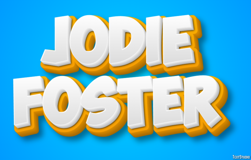 Jodie Foster テキスト効果