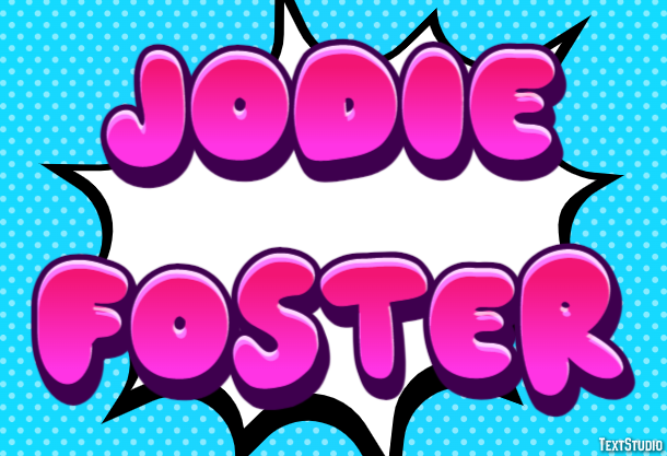 Jodie Foster Effetto testo