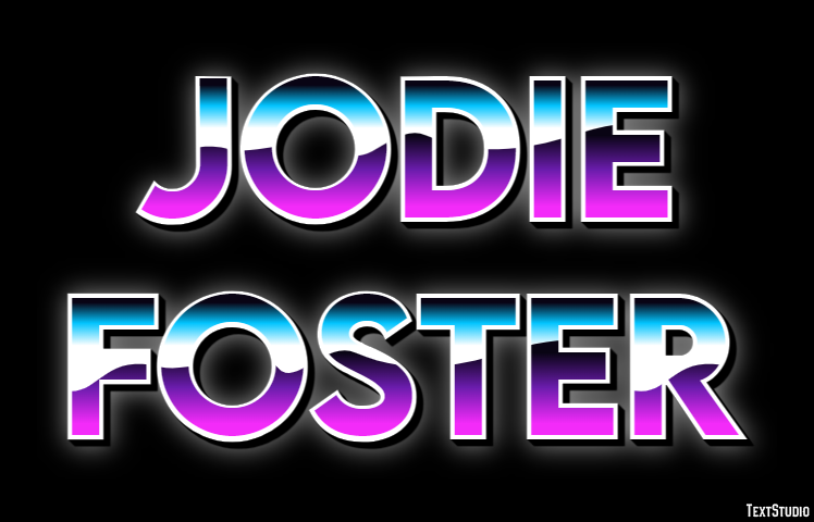 Jodie Foster Effetto testo