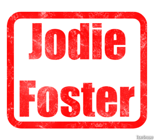 Jodie Foster Effetto testo