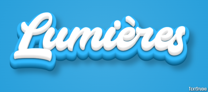 Lumières Effet de texte