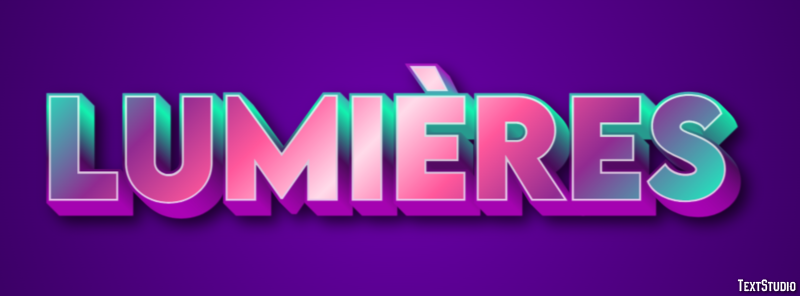 Lumières Effet de Texte