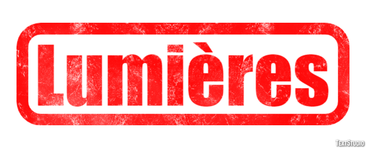 Lumières Effet de texte