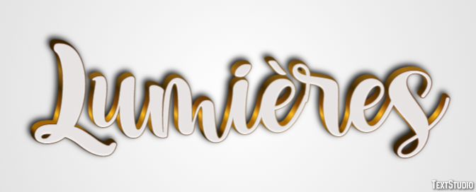 Lumières Effet de Texte