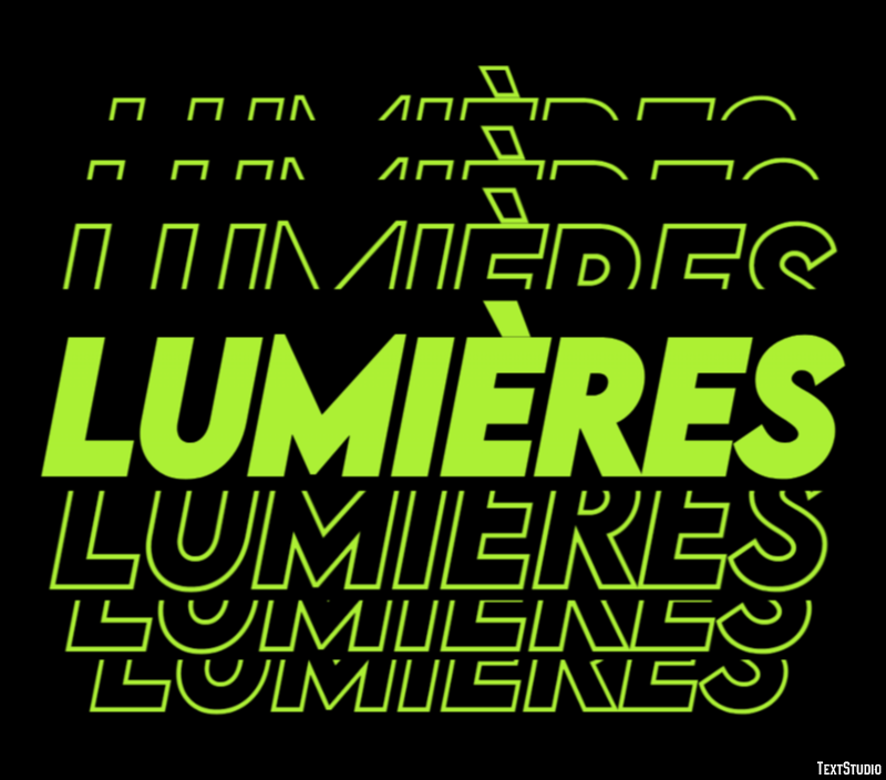 Lumières Text Effect
