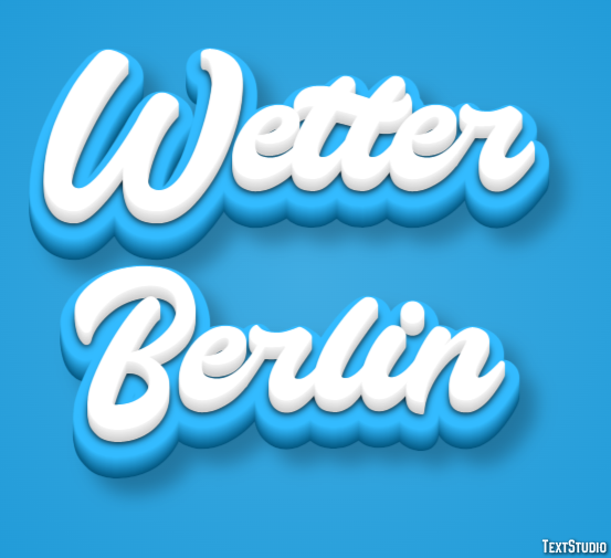 Wetter Berlin Efeito de texto