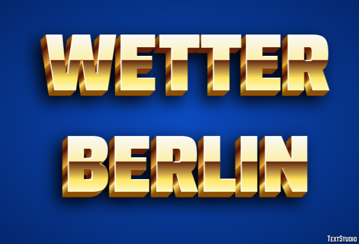 Wetter Berlin Efeito de texto