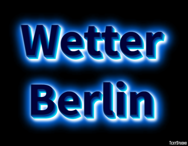 Wetter Berlin Efeito de texto