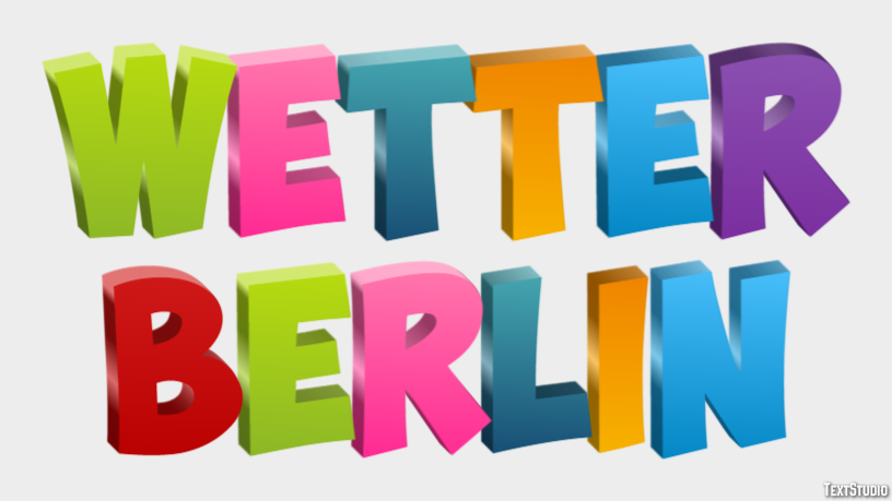 Wetter Berlin Efekt tekstowy