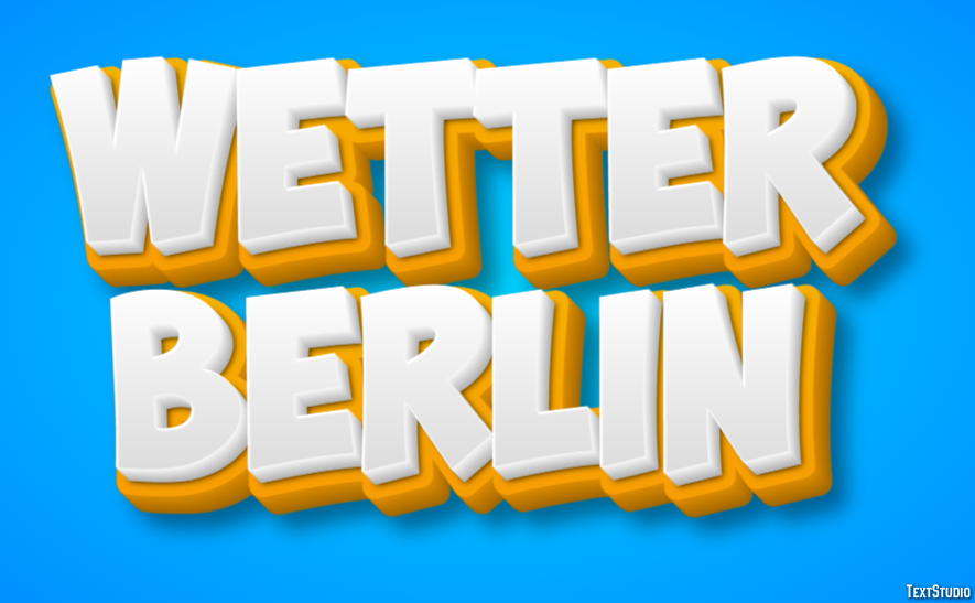 Wetter Berlin Efeito de texto