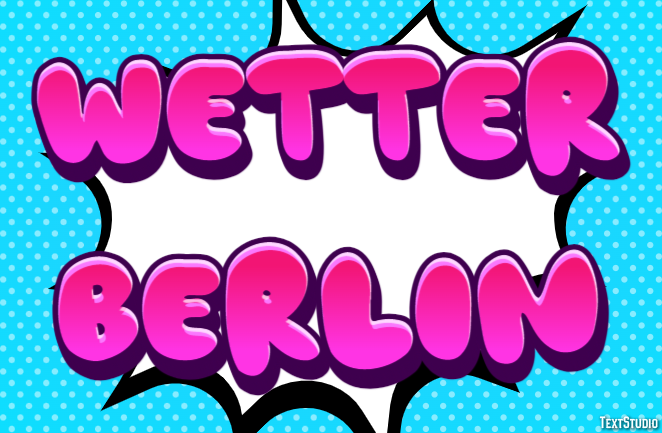 Wetter Berlin Efeito de texto