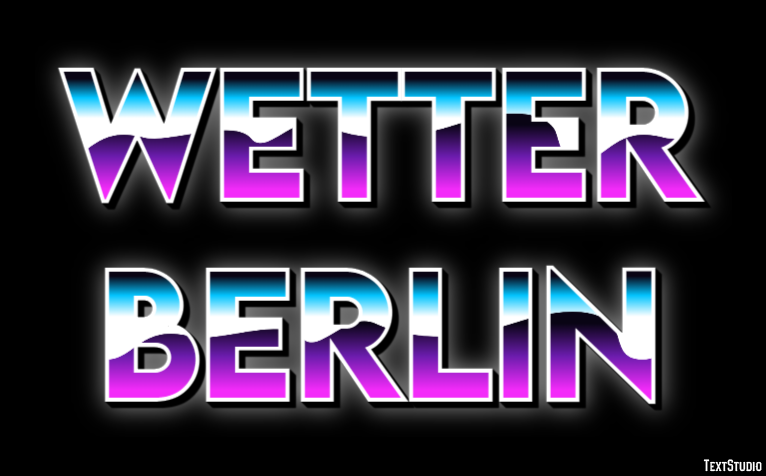 Wetter Berlin Efeito de texto
