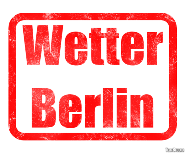 Wetter Berlin Efeito de texto