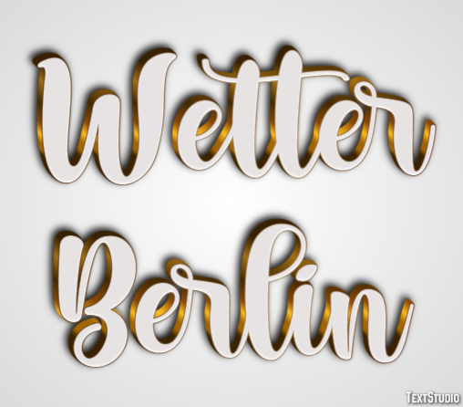 Wetter Berlin Efeito de texto