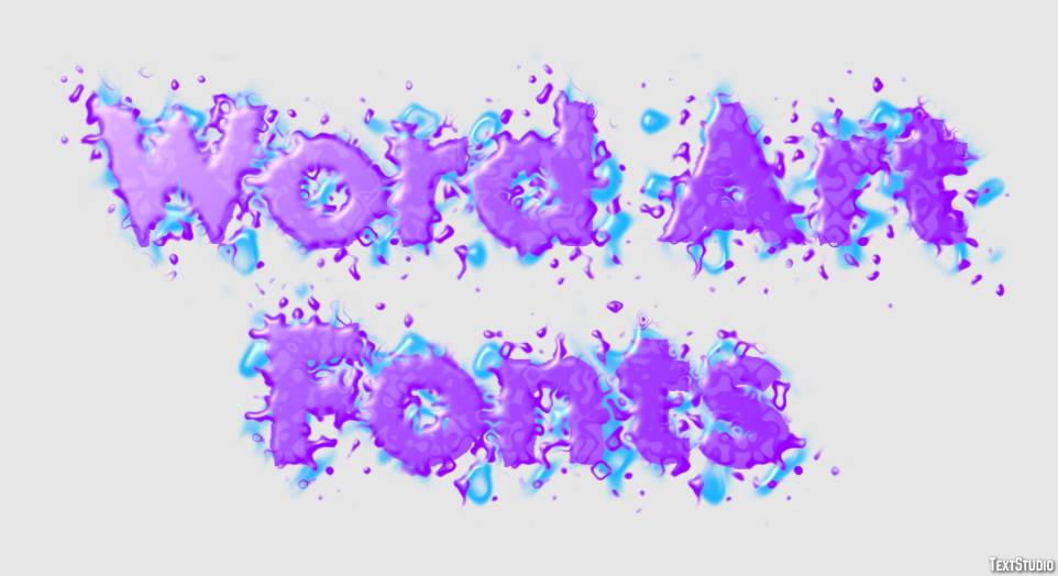 Word Art Fonts Effetto testo