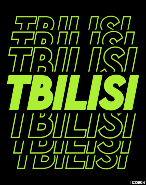 Tbilisi Tekst Effect
