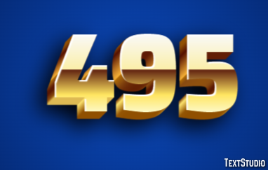 495 Text Effect