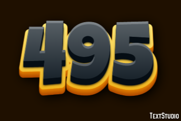 495 Text Effect