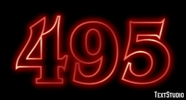 495 Text effect