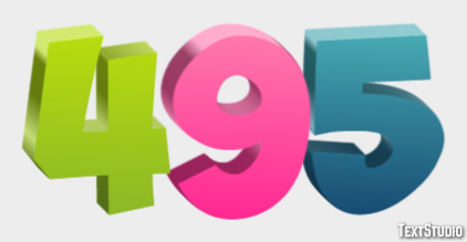 495 Text Effect