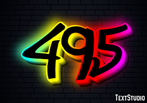 495 Text Effect